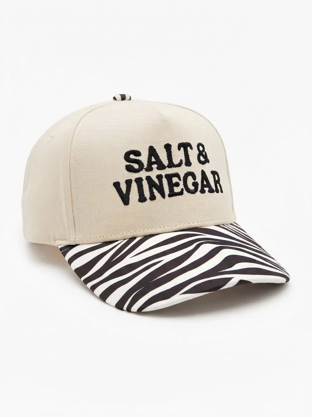 Zenana Salt & Vinegar Zebra Print Baseball Cap